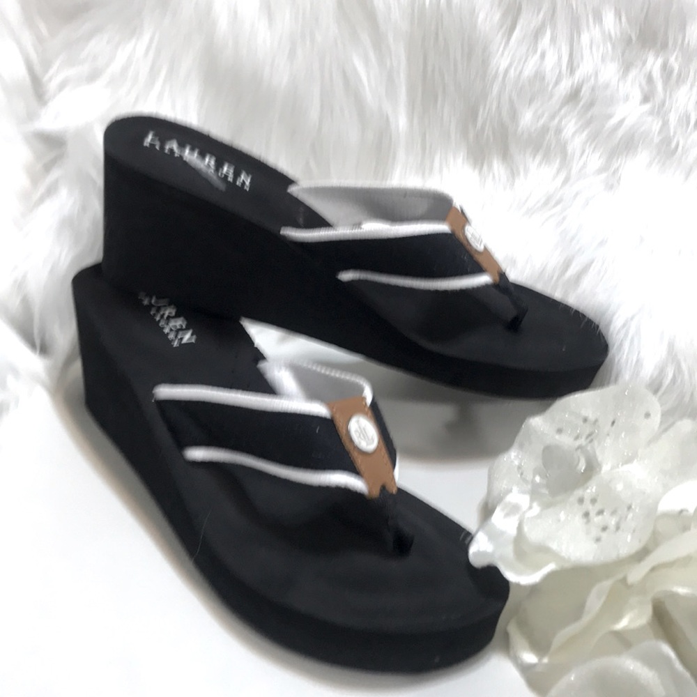 RALPH LAUREN WEDGE SANDALS